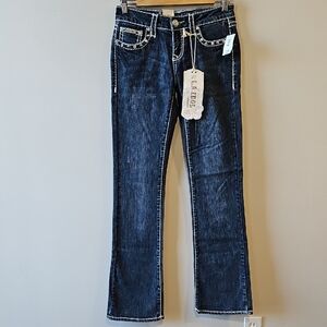 L.A. Idol Dark Blue New With Tags Boot Cut Jeans